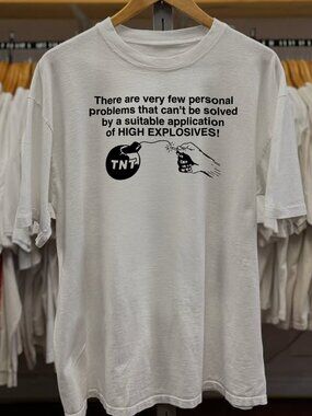 High Explosives Washed White Tee